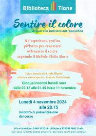 Sentire il colore Biblioteca Tione di Trento