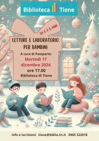 LETTURE E LABORATORIO PASSPARTU' Biblioteca Tione di Trento