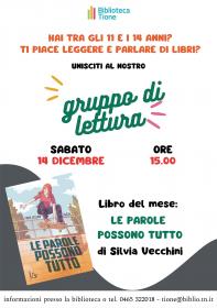 GRUPPO DI LETTURA GIOVANI Biblioteca Tione di Trento