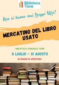 Mercatino libri estate 2024 Biblioteca Tione di Trento